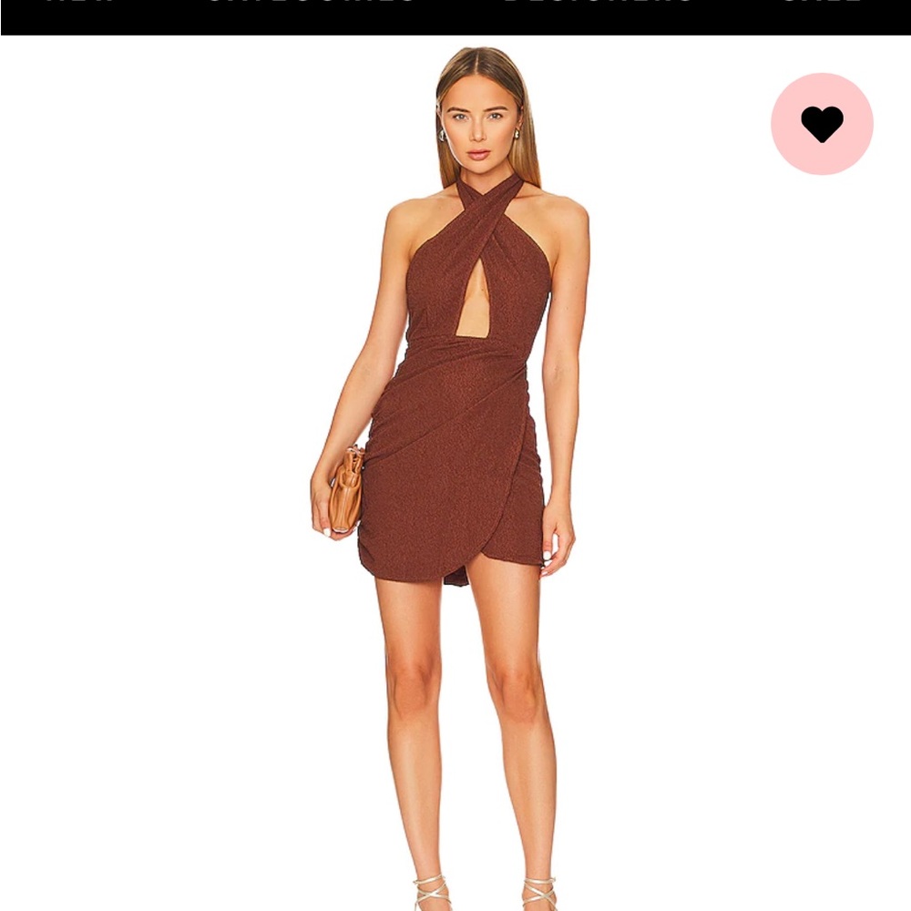 Celine Mini Dress in Chocolate Brown
OW Collection small